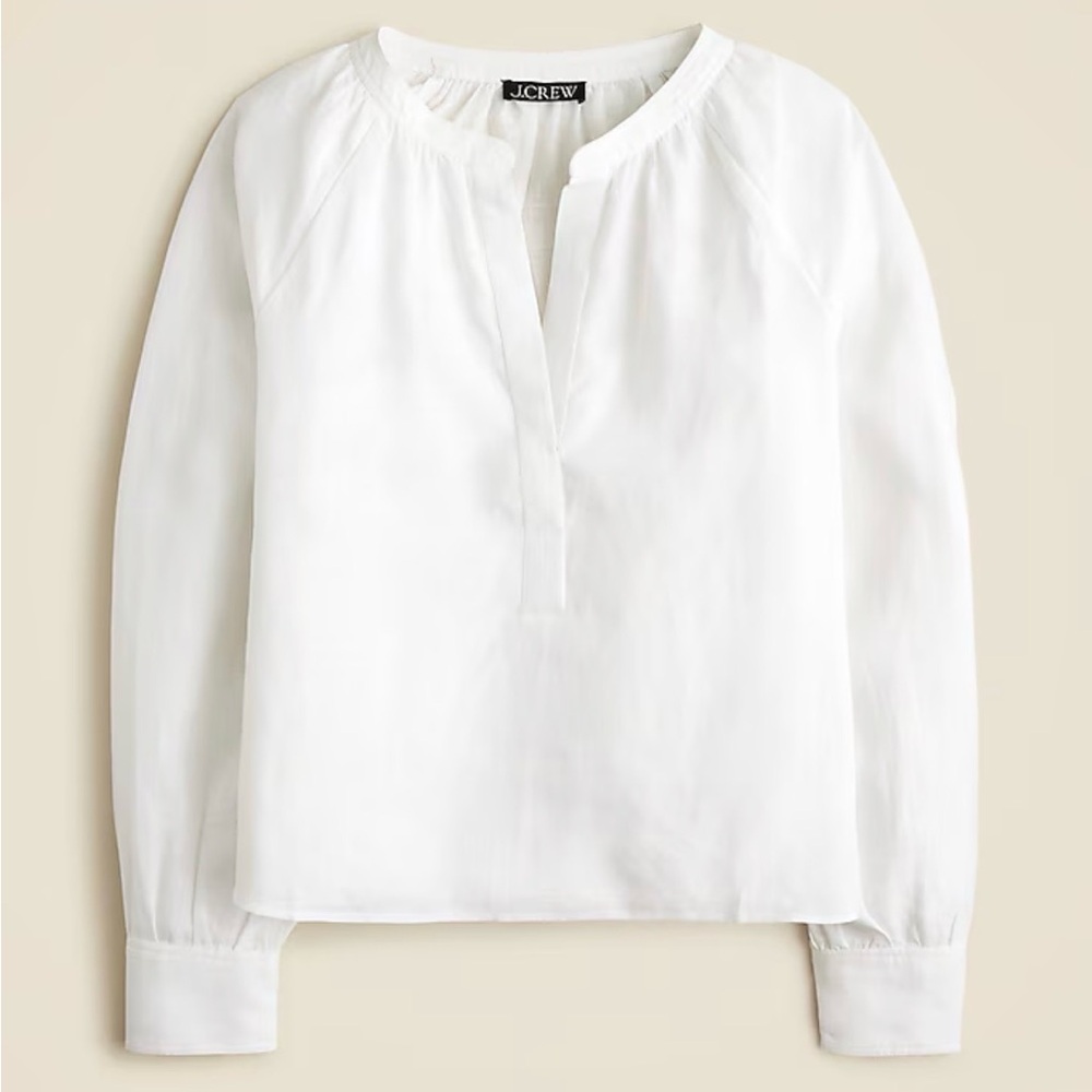 J. Crew Cabana Top Linen